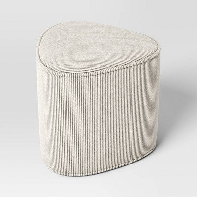  Triangular Shaped Upholstered Corduroy Ottoman - Room Essentials™