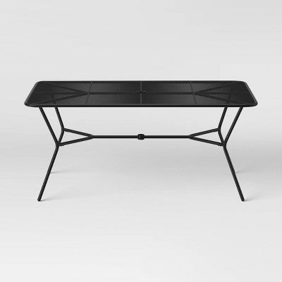  6 Person Metal Mesh Rectangle Patio Dining Table, Outdoor Furniture - Room Essentials™