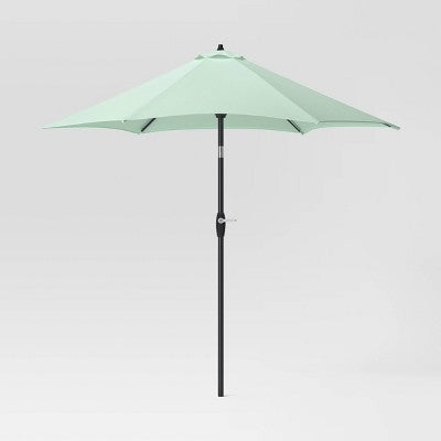  9'x9' Patio Market Umbrella - Black Pole - Room Essentials™