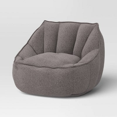  Dorm Lounge Chair Heather Gray - Room Essentials™: Polyester Upholstery, Foam Filled, No Assembly Required