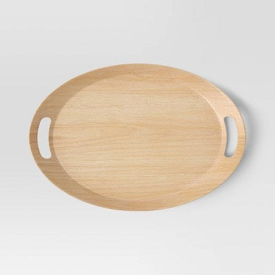  19" Melamine Serving Tray With Handle - Room Essentials™