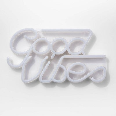  Neon Wall Sign White - Room Essentials™