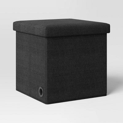  Collapsible Dorm Single Storage Ottoman - Room Essentials™