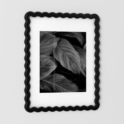  11"x14" Wavy Shape Picture Frame Black - Room Essentials™