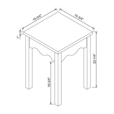  Wavy Accent Side Table Natural - Room Essentials™