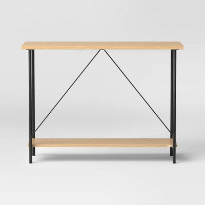  Wood And Metal Console Table Natural - Room Essentials™