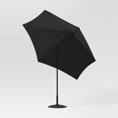 9'x9' Patio Market Umbrella - Black Pole - Room Essentials™