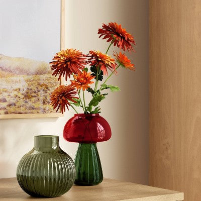  Glass Mushroom Bud Vase Large - Room Essentials™