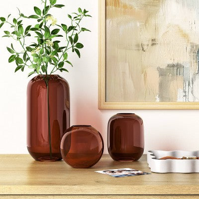  3pc Vase Set Glass Vase Set - Room Essentials™