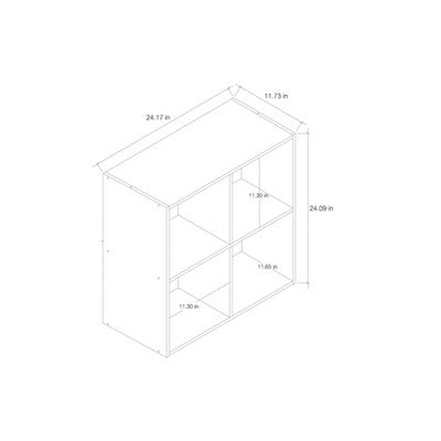  4 Cube Decorative Bookshelf - Room Essentials™