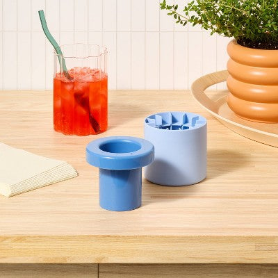  2pc Silicone Crushed Ice Squeezable Cylinder Ice Cube Mold - Room Essentials™