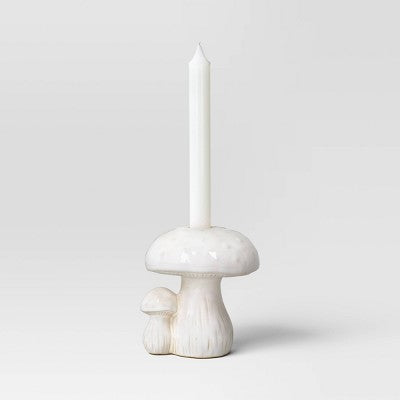  Ceramic Mushroom Taper Candle Holder - Room Essentials™