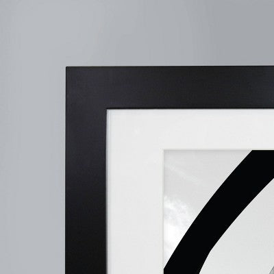  11" X 14" Matted To 8" X 10" Wide Gallery Frame Black - Room Essentials™