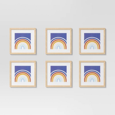  (Set Of 6) 11" X 11" Matted To 8" X 8" Frame Set - Room Essentials™