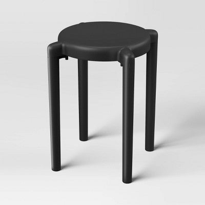  Recycled Plastic Dorm Accent Side Table Black - Room Essentials™