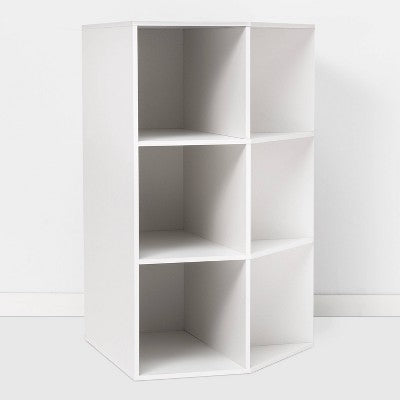  Corner Cube Bookshelf White - Room Essentials™