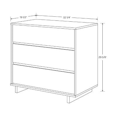  Modern 32" Wide 3 Drawer Dresser - Room Essentials™