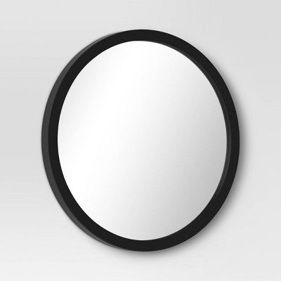  20" Round Wall Mirror Black - Room Essentials™