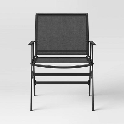  4pc Sling Patio Conversation Set - Black - Room Essentials™