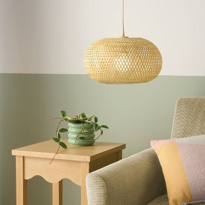  Bamboo Woven Pendant Light - Room Essentials™