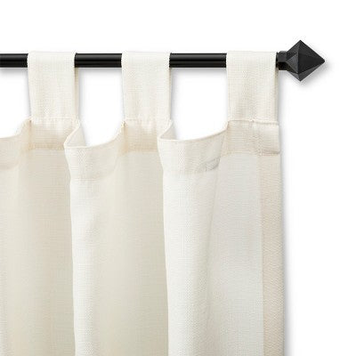  28"-48" Café Faceted Pyramid Rod Black - Room Essentials™