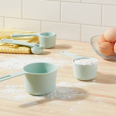  Measuring Cup Set Mint Green - Room Essentials™: 8-Piece Dishwasher-Safe Polypropylene Measure Spoons