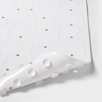  15"x27" Rounded Bath Mat White - Room Essentials™