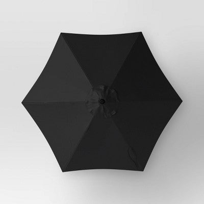  6' Round Outdoor Patio Market Umbrella With Black Pole - Room Essentials™