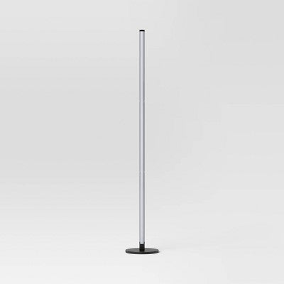  Color Changing LED Floor Lamp With Remote Control Mood And Ambient Lighting Black - Room Essentials™