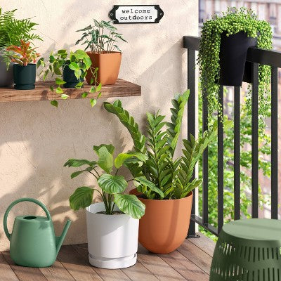  1gal Plastic Watering Can Versatile Green - Room Essentials™