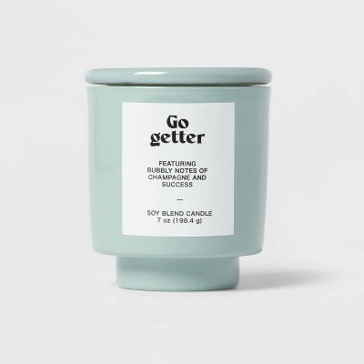  Exterior Painted Glass With Glass Lid 7oz - Room Essentials™