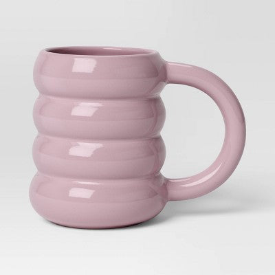  14oz Stoneware Artisan Mug Purple - Room Essentials™: Coffee Cup, Microwave & Dishwasher Safe, Dorm Room Essential