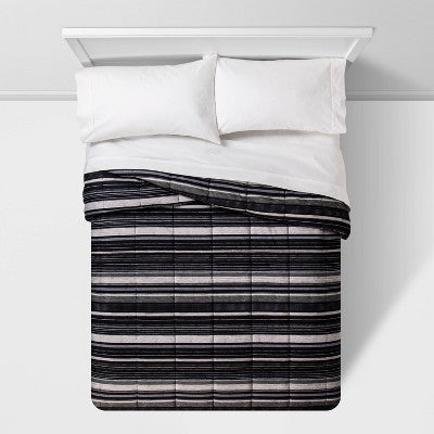  Microfiber Stripe Reversible Comforter - Room Essentials™