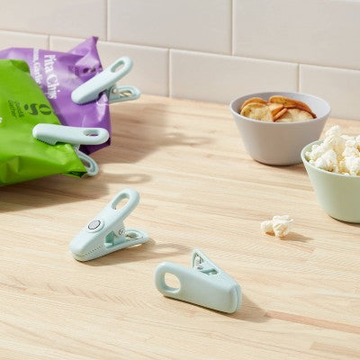  4pk Bag Clip Set Mindful Mint - Room Essentials™