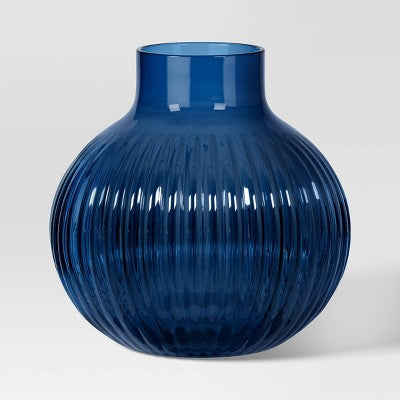  Ribbed Round Vase - Room Essentials™