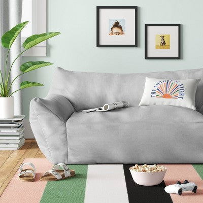  Bean Bag Loveseat Gray - Room Essentials™