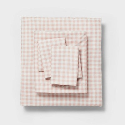  Dash Stripe Printed Microfiber Reversible Comforter & Sheets Set Ivory/Light Pink - Room Essentials™