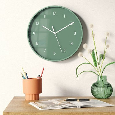 12" Wall Clock Green - Room Essentials™