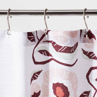  Folk Floral Print Shower Curtain - Room Essentials™