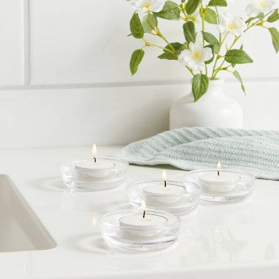  100ct Unscented Tea Lights Candle White - Room Essentials™: Bulk Pack For Candlelit Ambiance, 4hr Burn Time