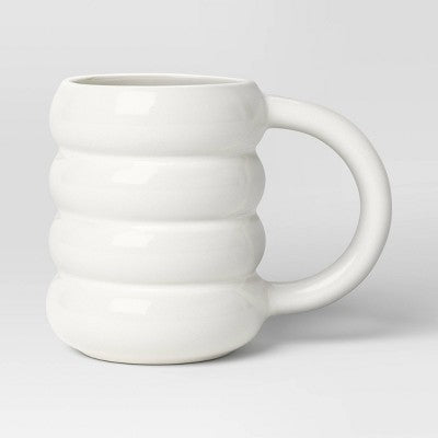  14oz Stoneware Artisan Mug White - Room Essentials™