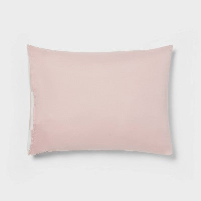  Dash Stripe Printed Microfiber Reversible Comforter & Sheets Set Ivory/Light Pink - Room Essentials™