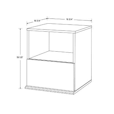  1 Drawer Modular Nightstand White - Room Essentials™
