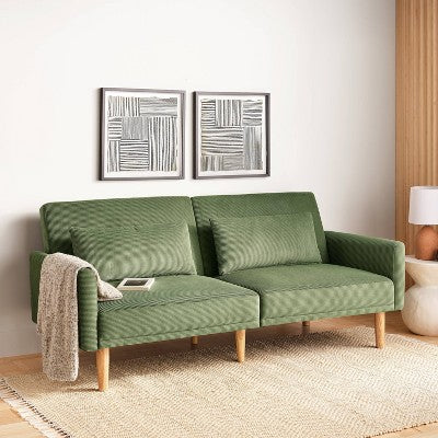  72" Mid Century Modern Futon Sofa - Room Essentials™