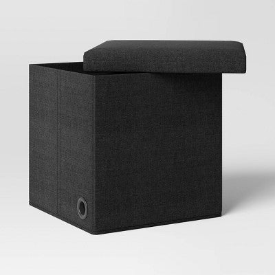  Collapsible Dorm Single Storage Ottoman - Room Essentials™