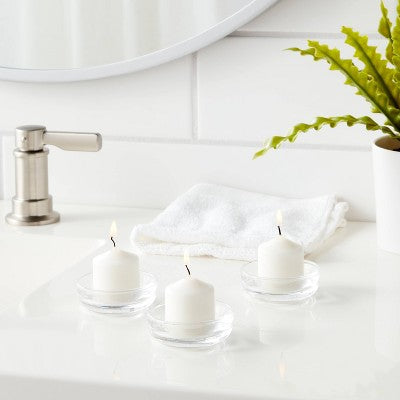  20pc Unscented Votive Set White - Room Essentials™: Paraffin Wax, 10hr Burn Time, 20 Ct