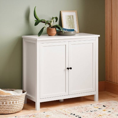  Traditional Multipurpose Storage Cabinet Multipurpose Classic White - Room Essentials™