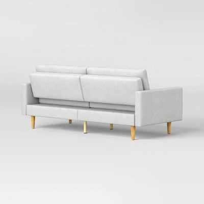  MidCentury Modern 78" Futon Sofa Light Gray - Room Essentials™