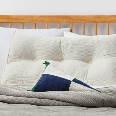  Triangle Corduroy Decorative Throw Pillow Navy Blue - Room Essentials™