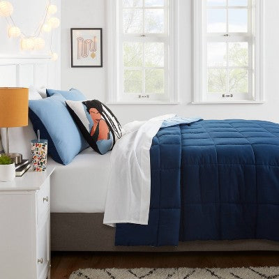  Reversible Microfiber Solid Comforter - Room Essentials™